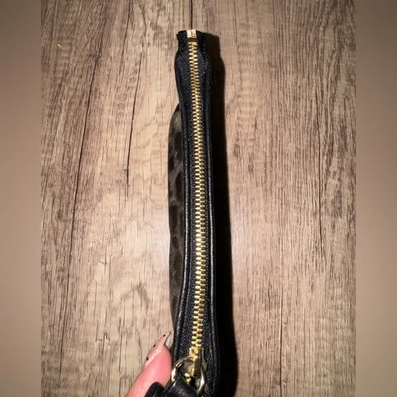 Kate Spade Leopard Wristlet Animal Print Y2K Glam Small Zip Pouch Bag - Picture 6 of 9